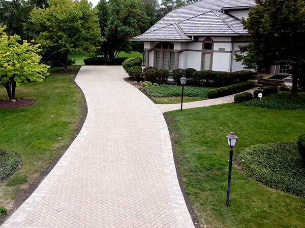 Concrete Driveway Total Paving brick paving services in IL