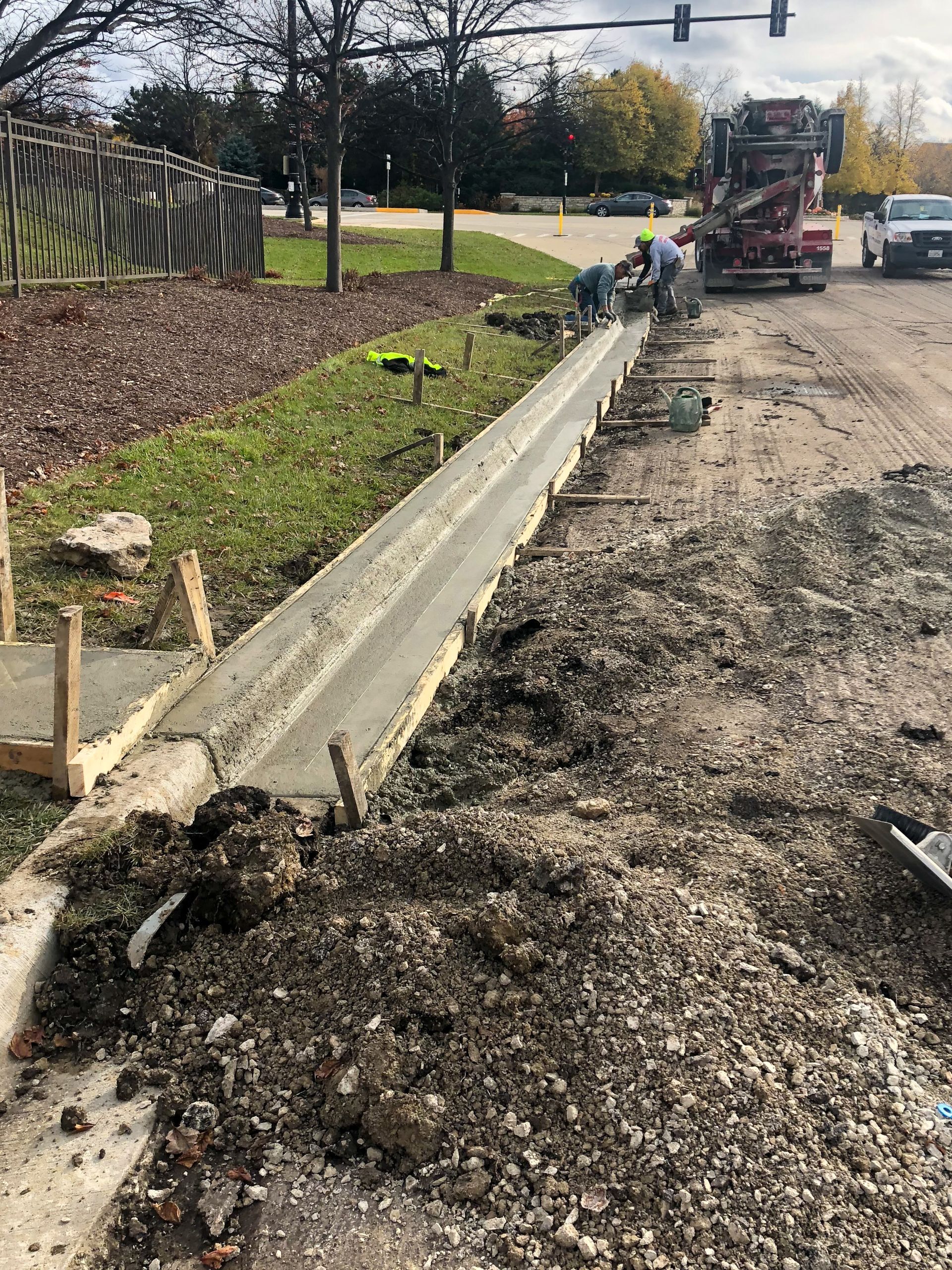 Concrete Curb commercial