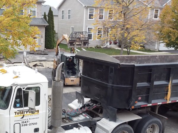 Total Paving dump truck