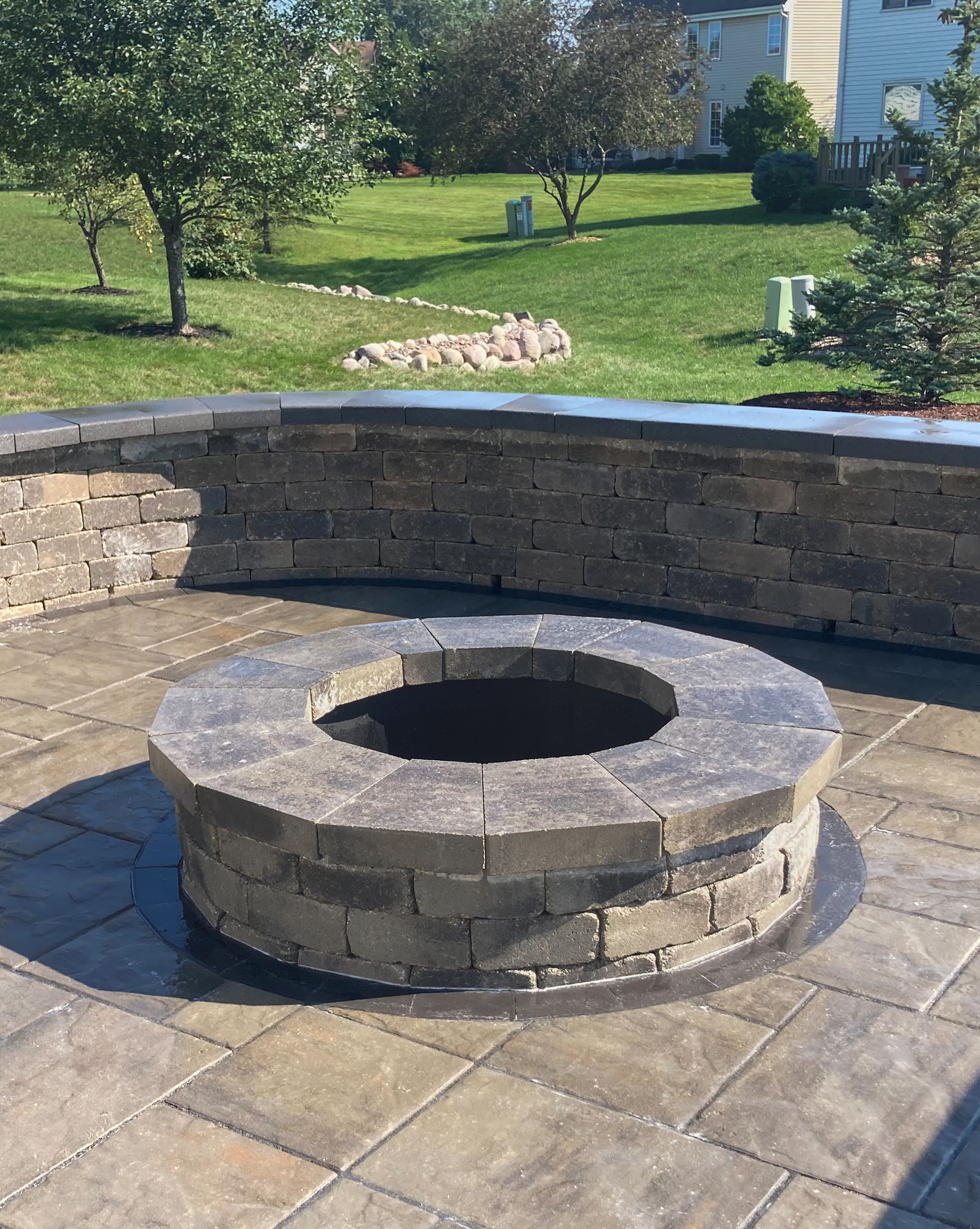 fire pit brick design